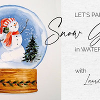 "Winter Snow Globe" in Watercolor
