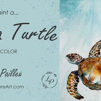 "Sea Turtle" in Watercolor
