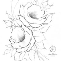 "Laura's Rose" in Watercolor