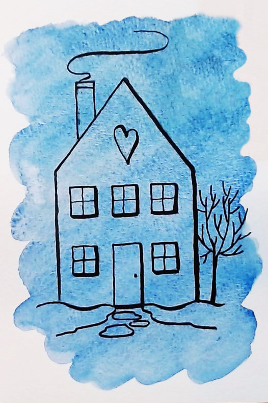 "Winter Warm-ups" in Watercolor & Pen