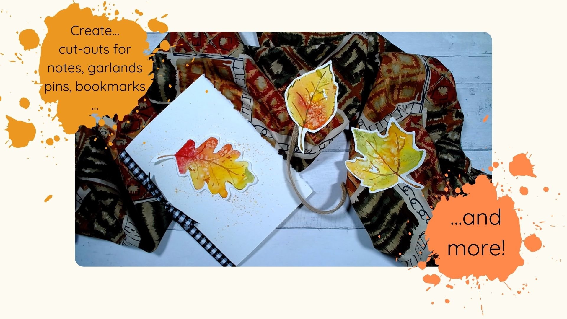 "Color-Filled Leaves" Basic Watercolor